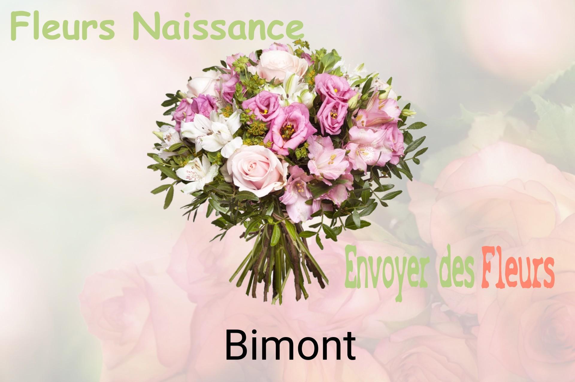 Bouquet de fleurs de naissance livré à Bimont